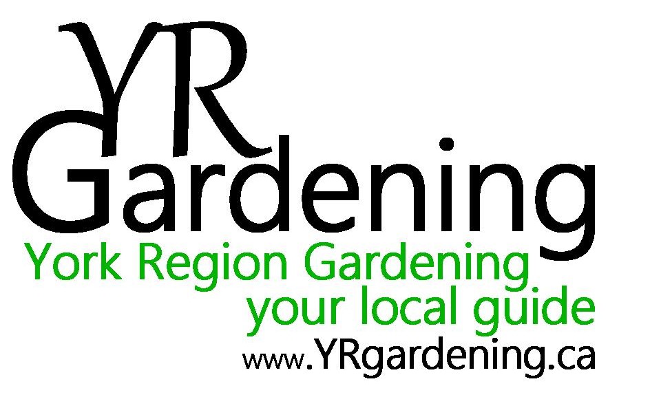 weekly diary entries on gardening in York Region, logo.
